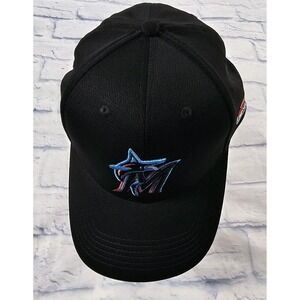 Miami Marlins Hat Adult Black MLB  OC Sports Baseball Cap Florida Strapback